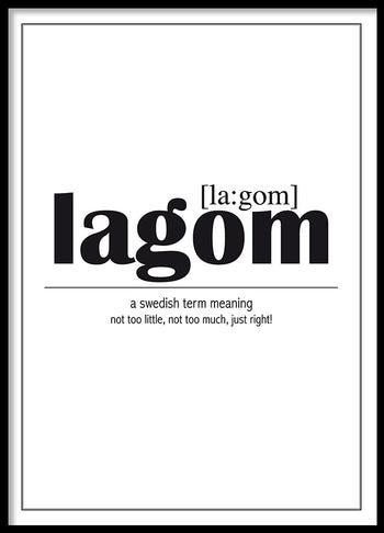 Poster - Lagom