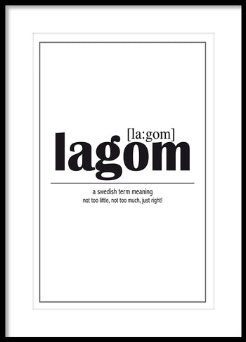 Poster - Lagom