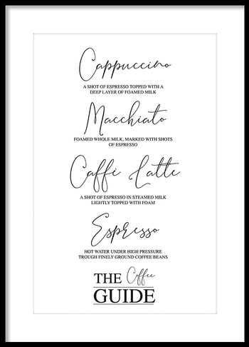 Poster - The coffee guide