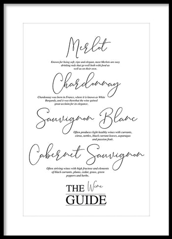 Poster - The wine guide