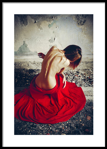 Poster - Lady in red