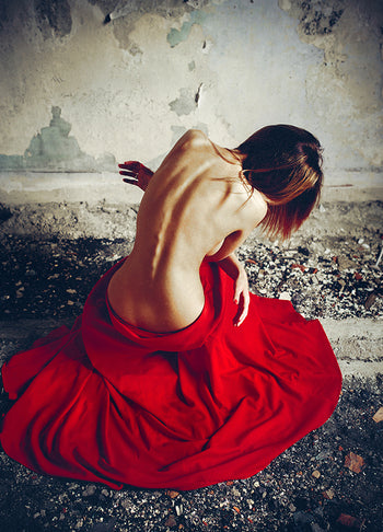 Poster - Lady in red