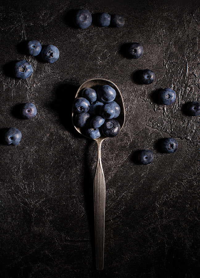 Poster - Blueberries in a spoon