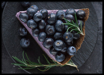 Poster - Blueberry vegan cheesecake