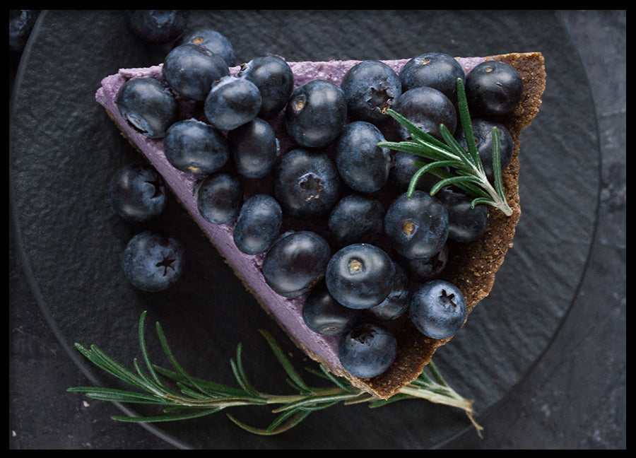 Poster - Blueberry vegan cheesecake
