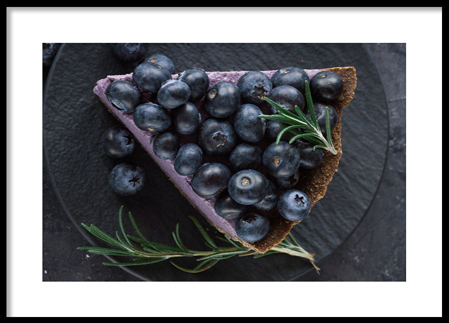 Poster - Blueberry vegan cheesecake
