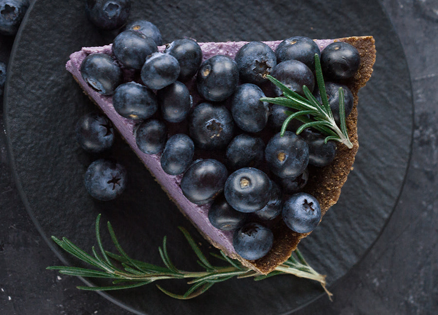 Poster - Blueberry vegan cheesecake