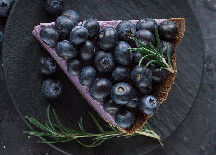 Poster - Blueberry vegan cheesecake
