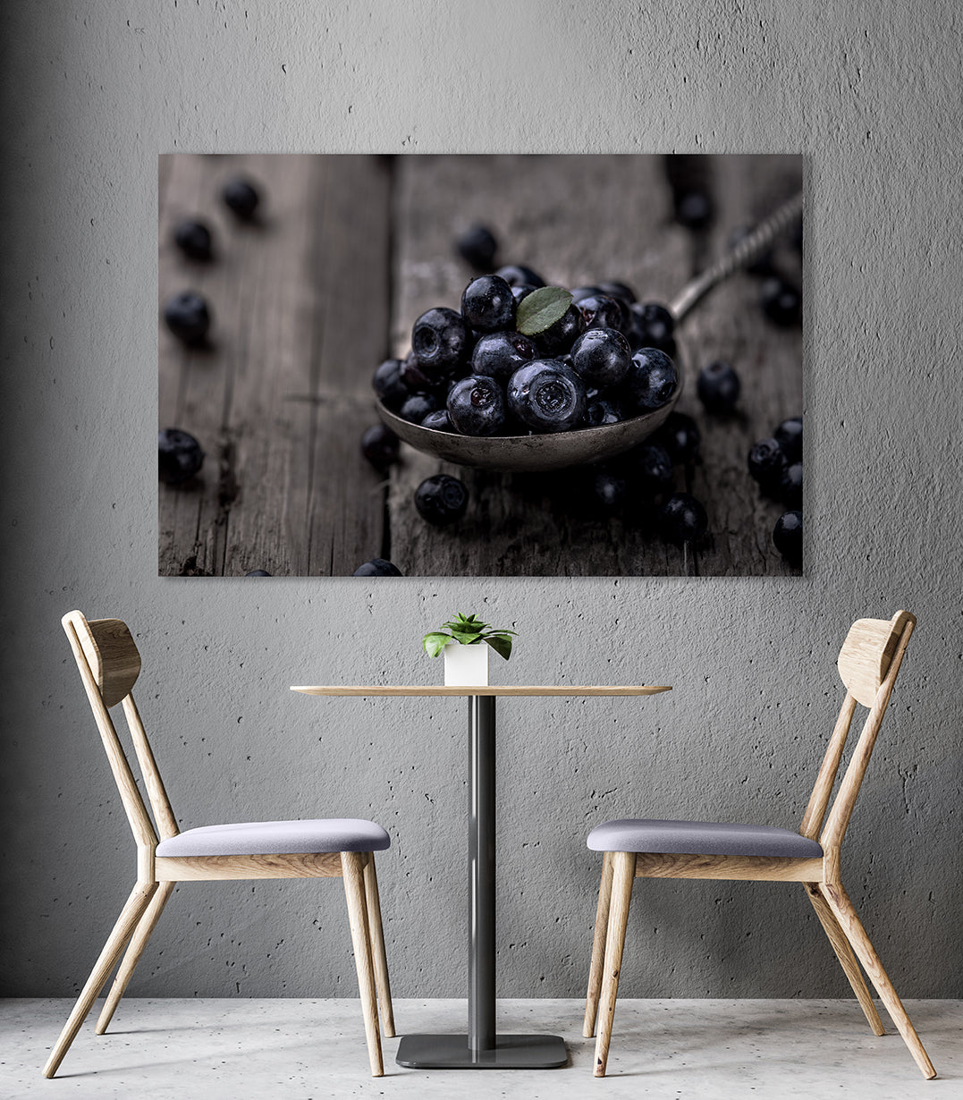 Canvastavla - Blueberries