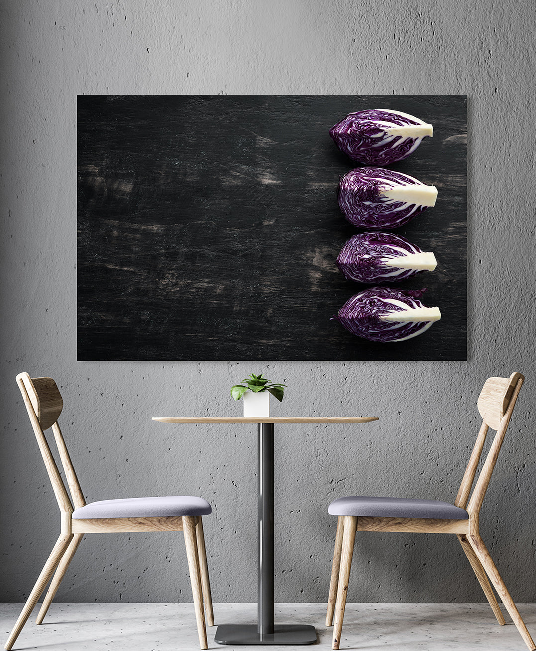 Canvastavla - Purple cabbage