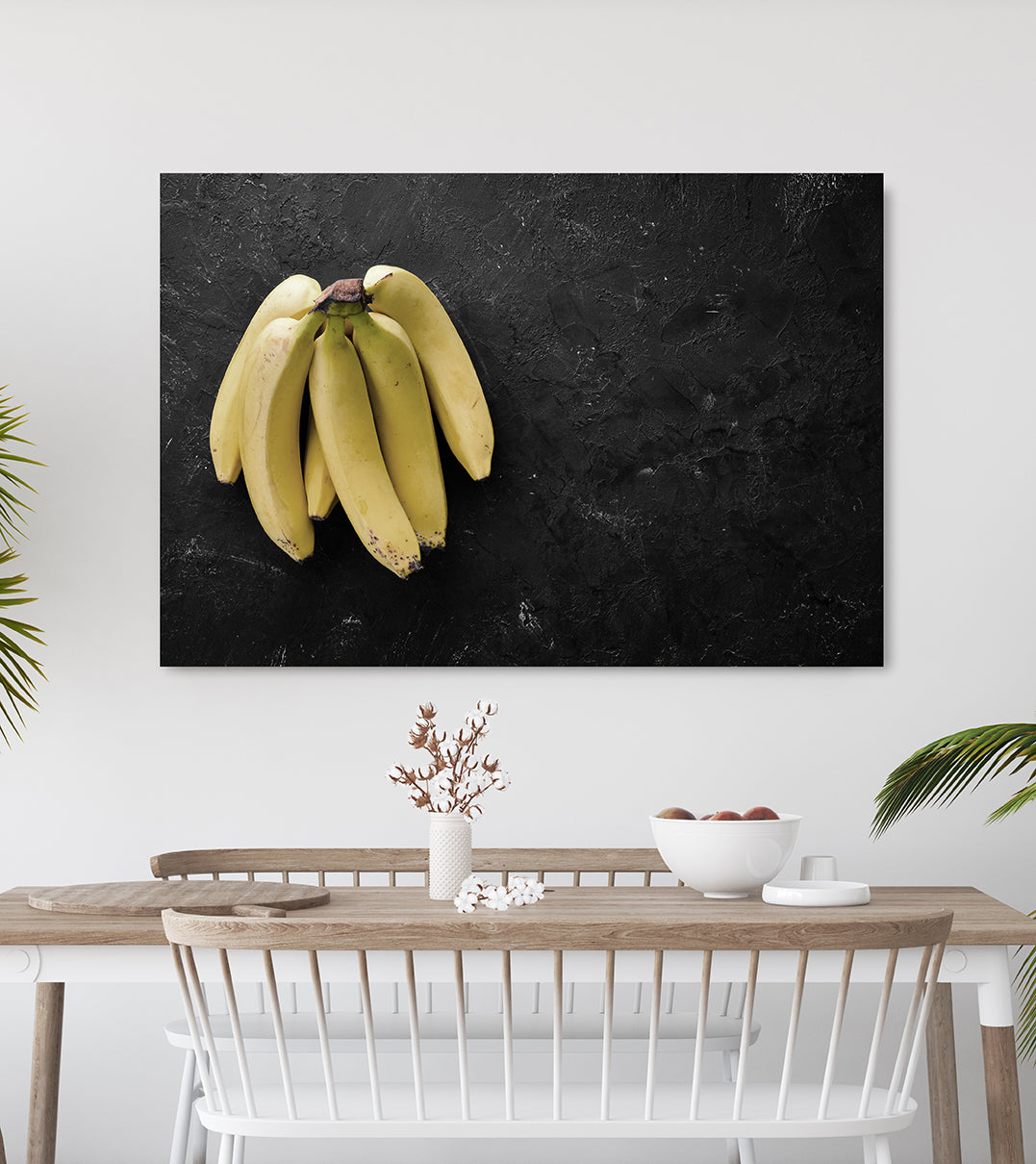 Canvastavla - Yellow bananas