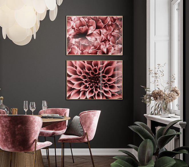 Tavelvägg - Posters Blush Bloom