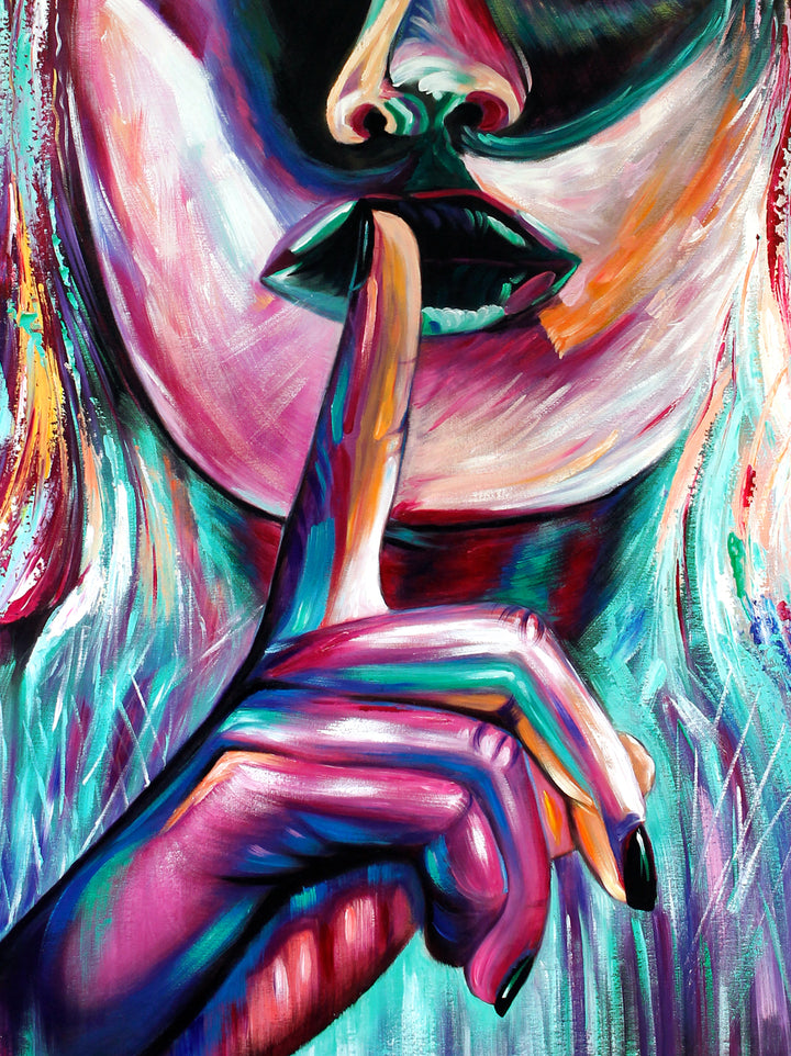 Canvastavla - Shh!
