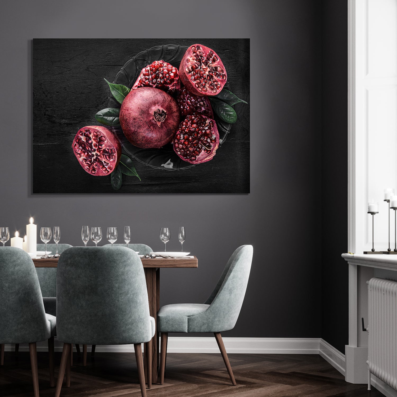 Canvastavla - Juicy Pomegranate