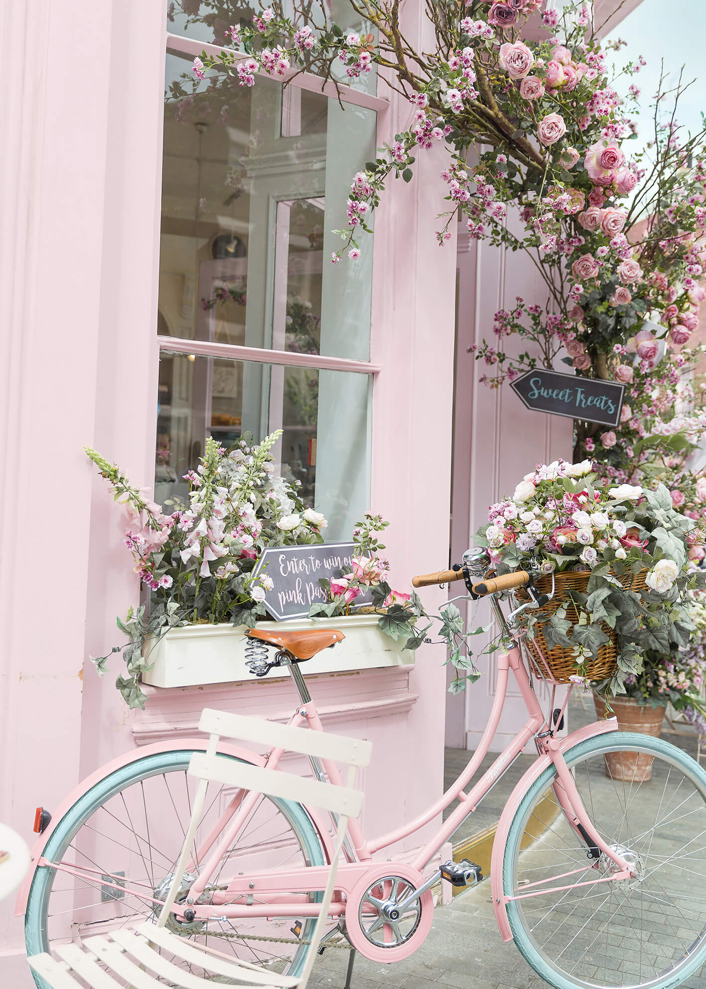 Canvastavla - Flower bicycle