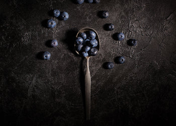 Canvastavla - Blueberries In a Spoon