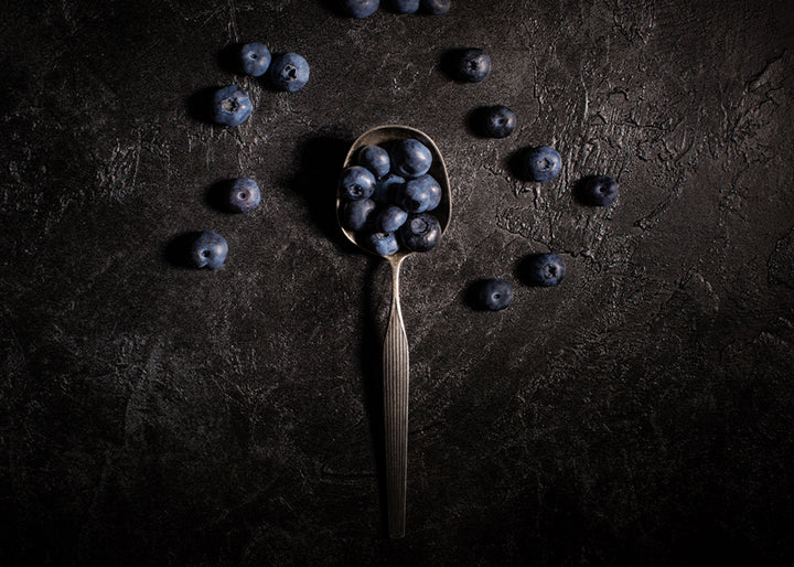 Canvastavla - Blueberries In a Spoon