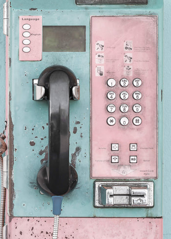 Canvastavla - Retro pay phone