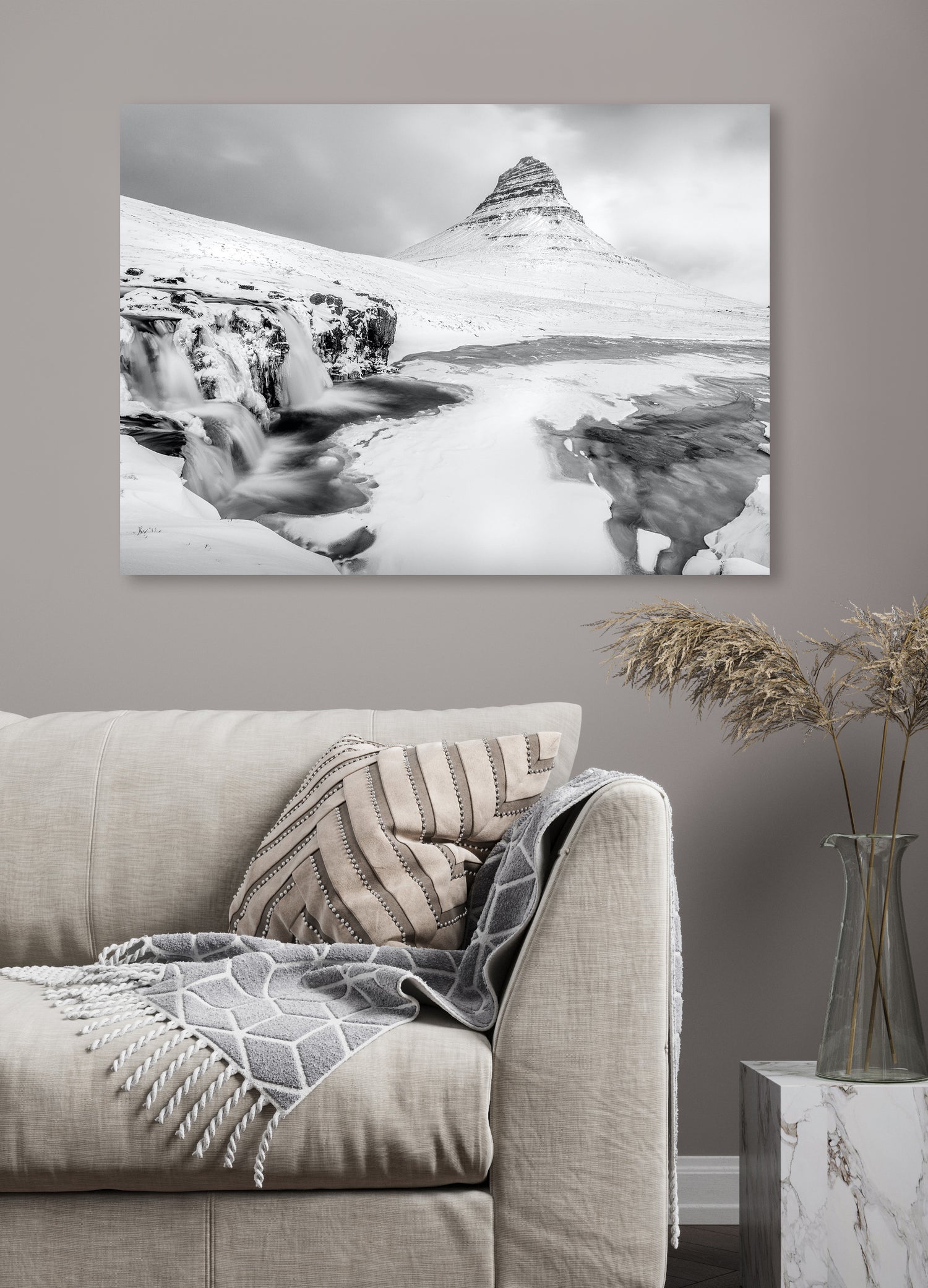 Canvastavla - Snowy Top
