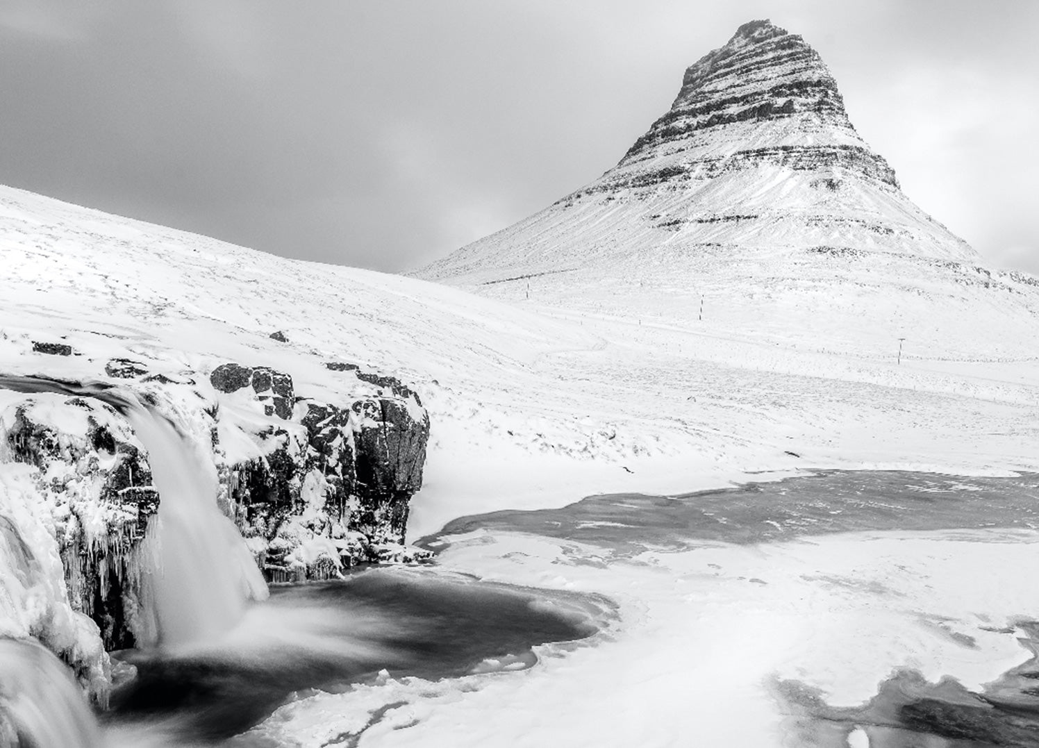 Canvastavla - Snowy Top