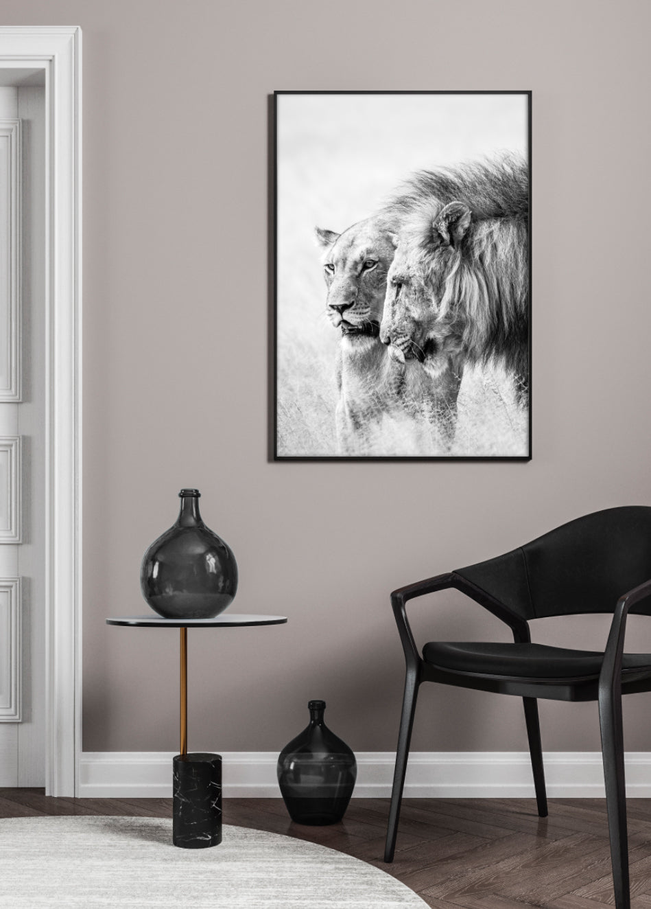 Poster - A King Will Always Protect His Queen | Gray