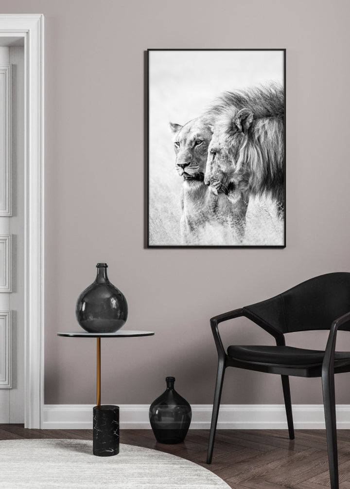 Poster - A King Will Always Protect His Queen | Gray