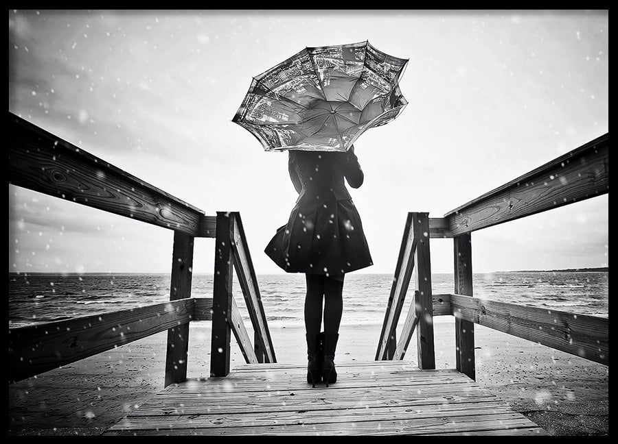 Poster - Beach Rain