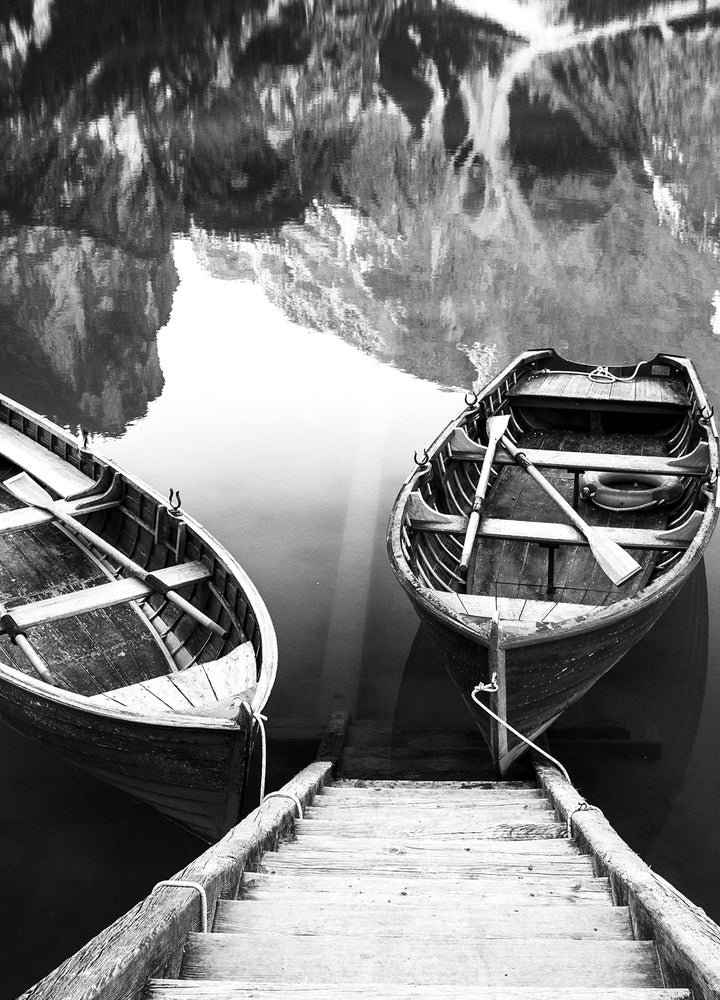 Canvastavla - Barques Black