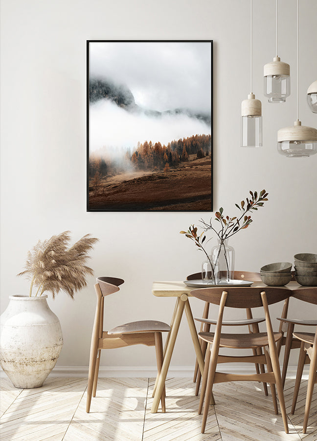 Poster - Hazy Mountains