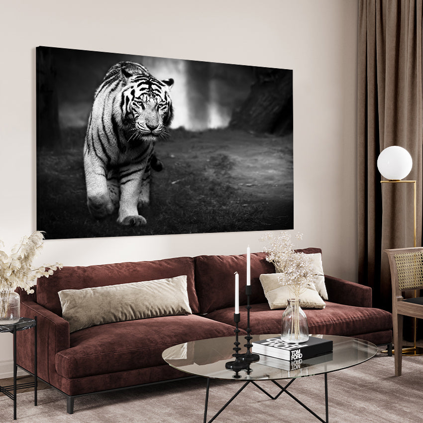 Ljuddämpande tavla - Tavla Hunting Tiger