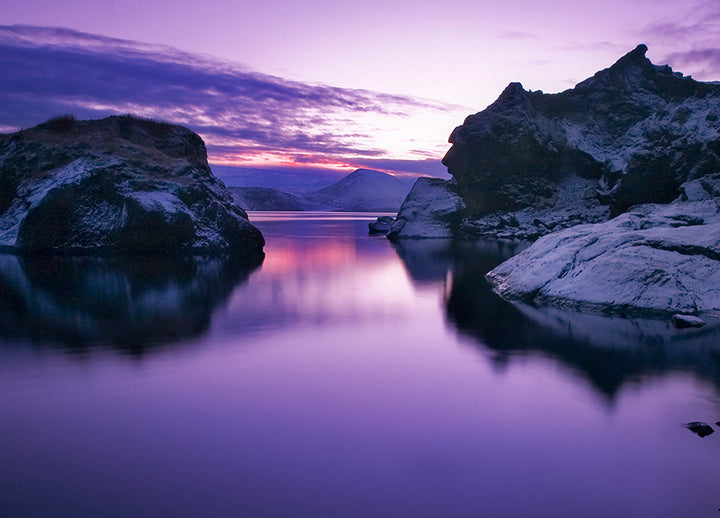 Ljuddämpande tavla - Violet Sea