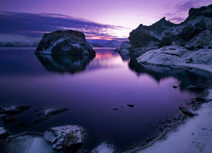 Ljuddämpande tavla - Violet Sea