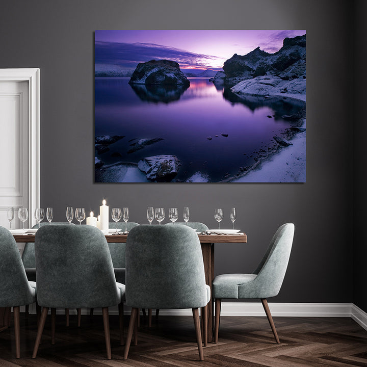 Ljuddämpande tavla - Violet Sea