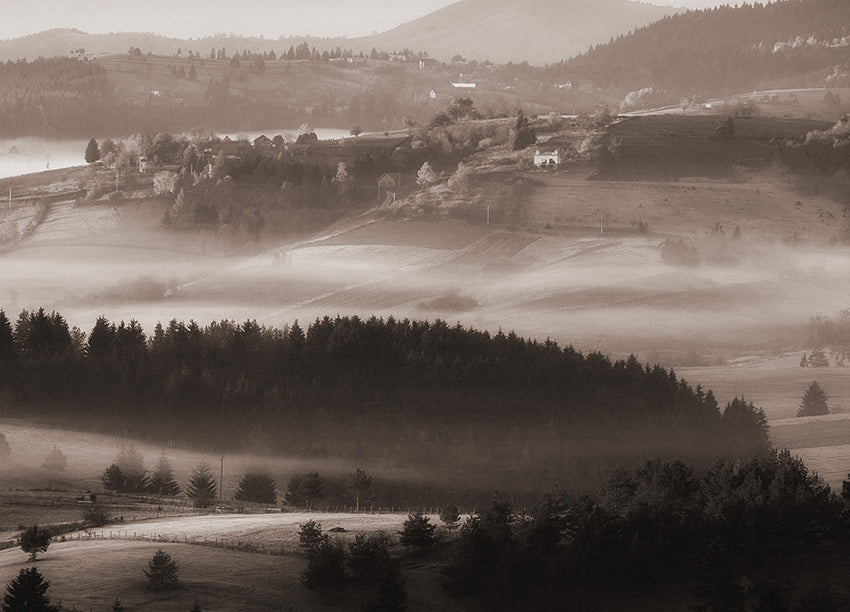 Ljuddämpande tavla - Misty Scape