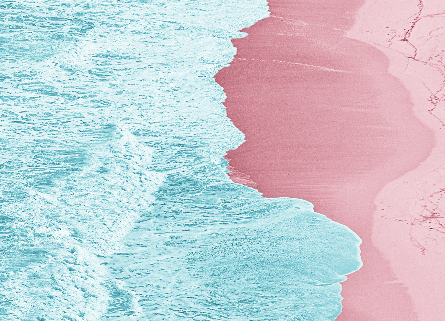 Ljuddämpande tavla - Pink Shore