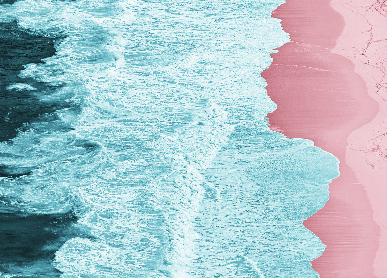 Ljuddämpande tavla - Pink Shore