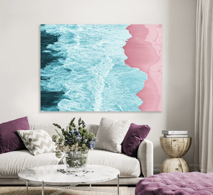 Ljuddämpande tavla - Pink Shore