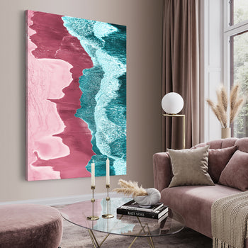 Ljuddämpande tavla - Pink Coast
