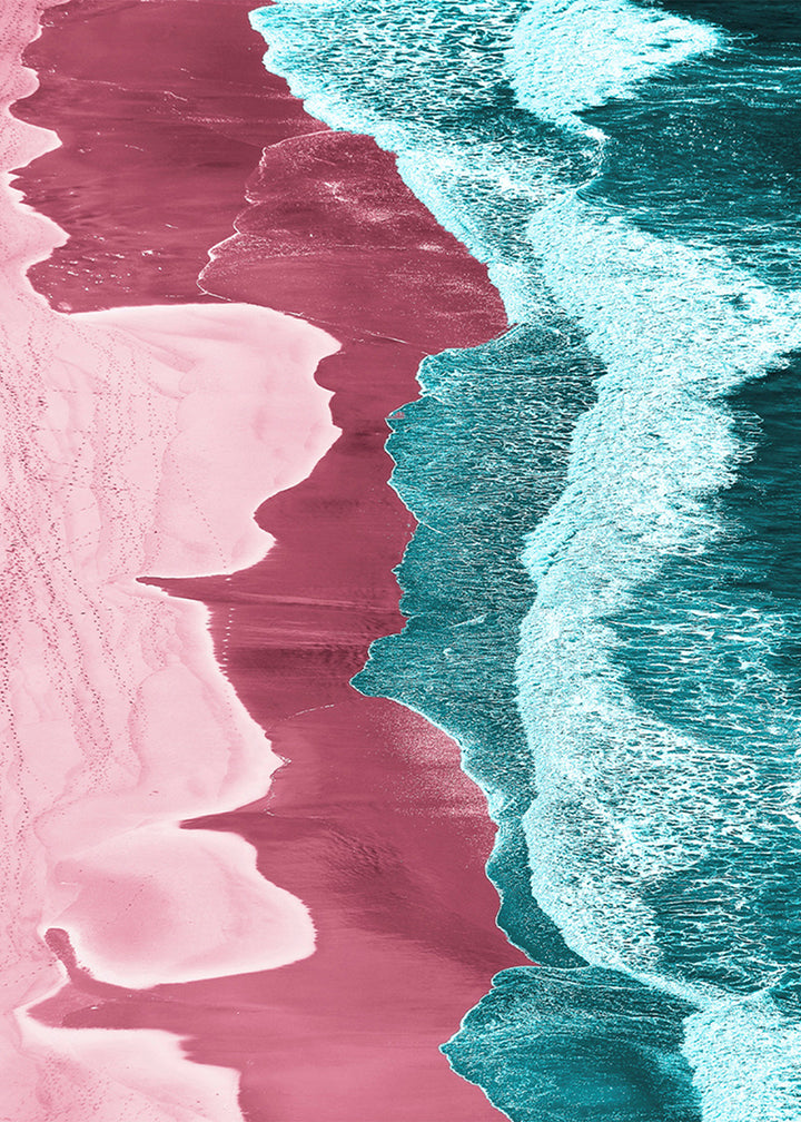 Ljuddämpande tavla - Pink Coast