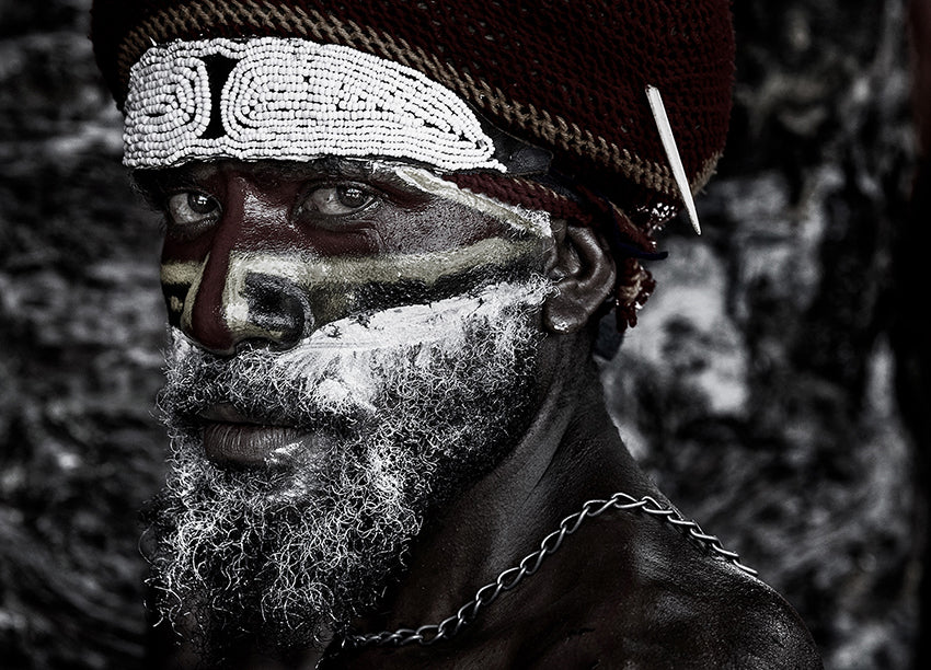 Ljuddämpande tavla - At the Mt Hagen sing sing festival-V