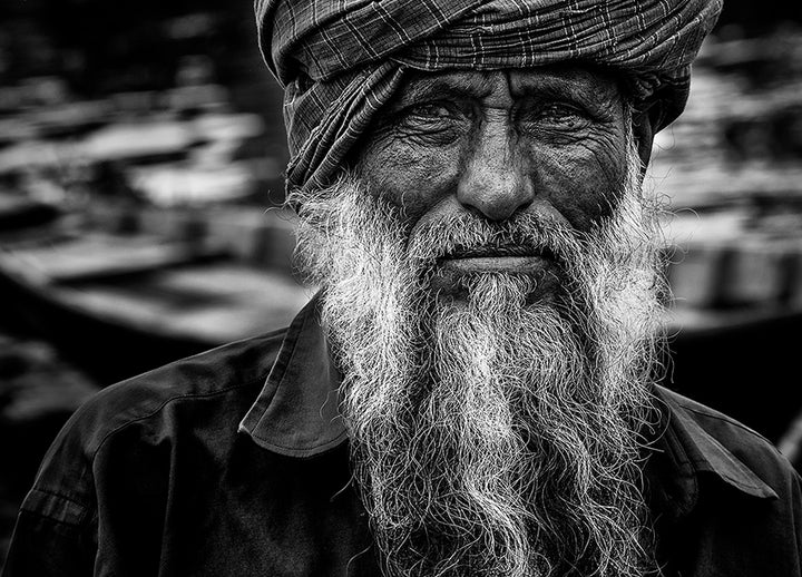 Ljuddämpande tavla - Man from Bangladesh