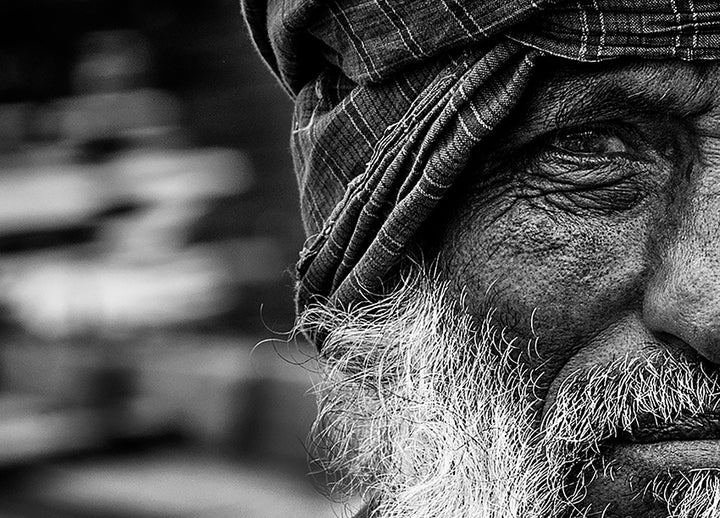 Ljuddämpande tavla - Man from Bangladesh
