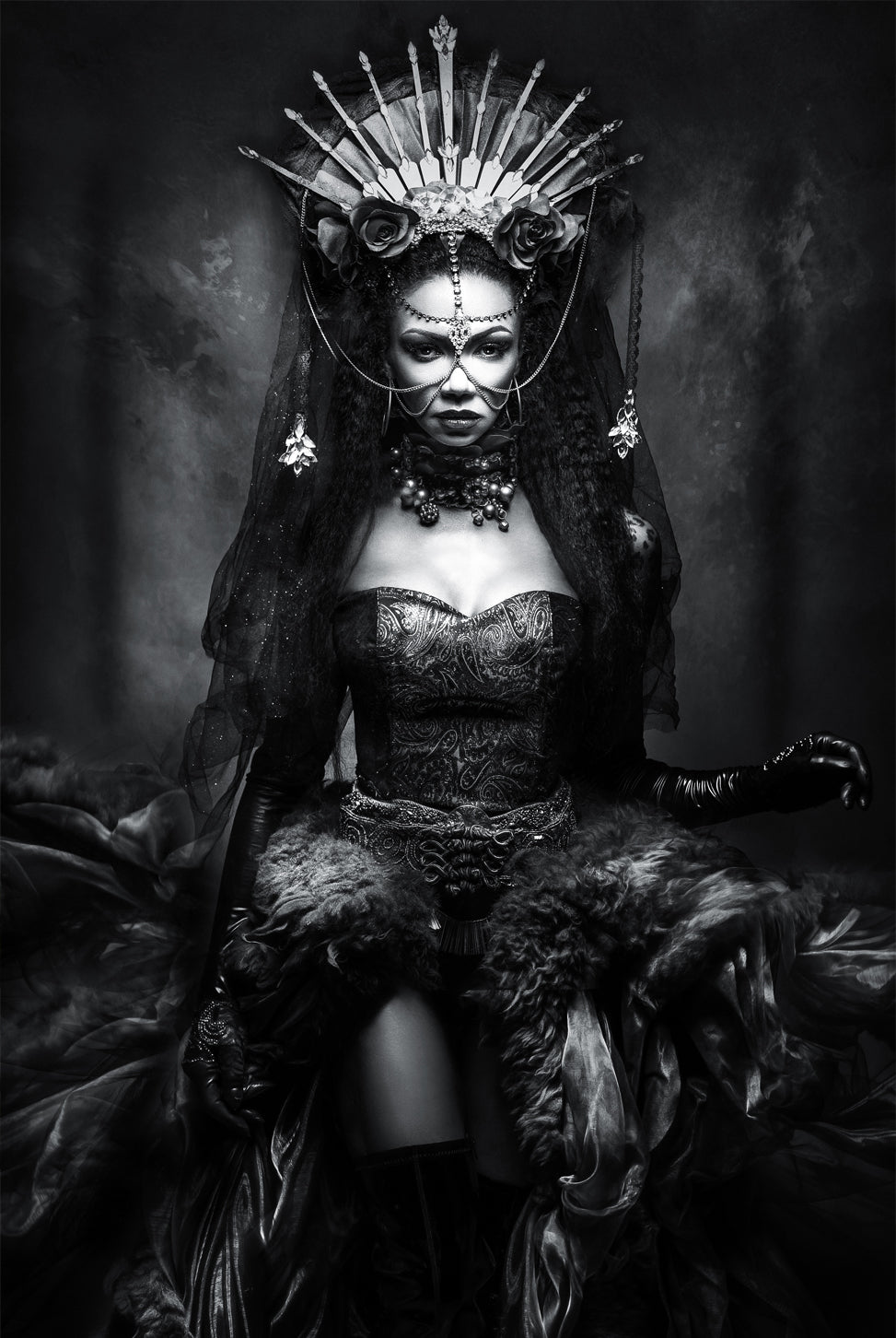 Ljuddämpande tavla - Black Hestia