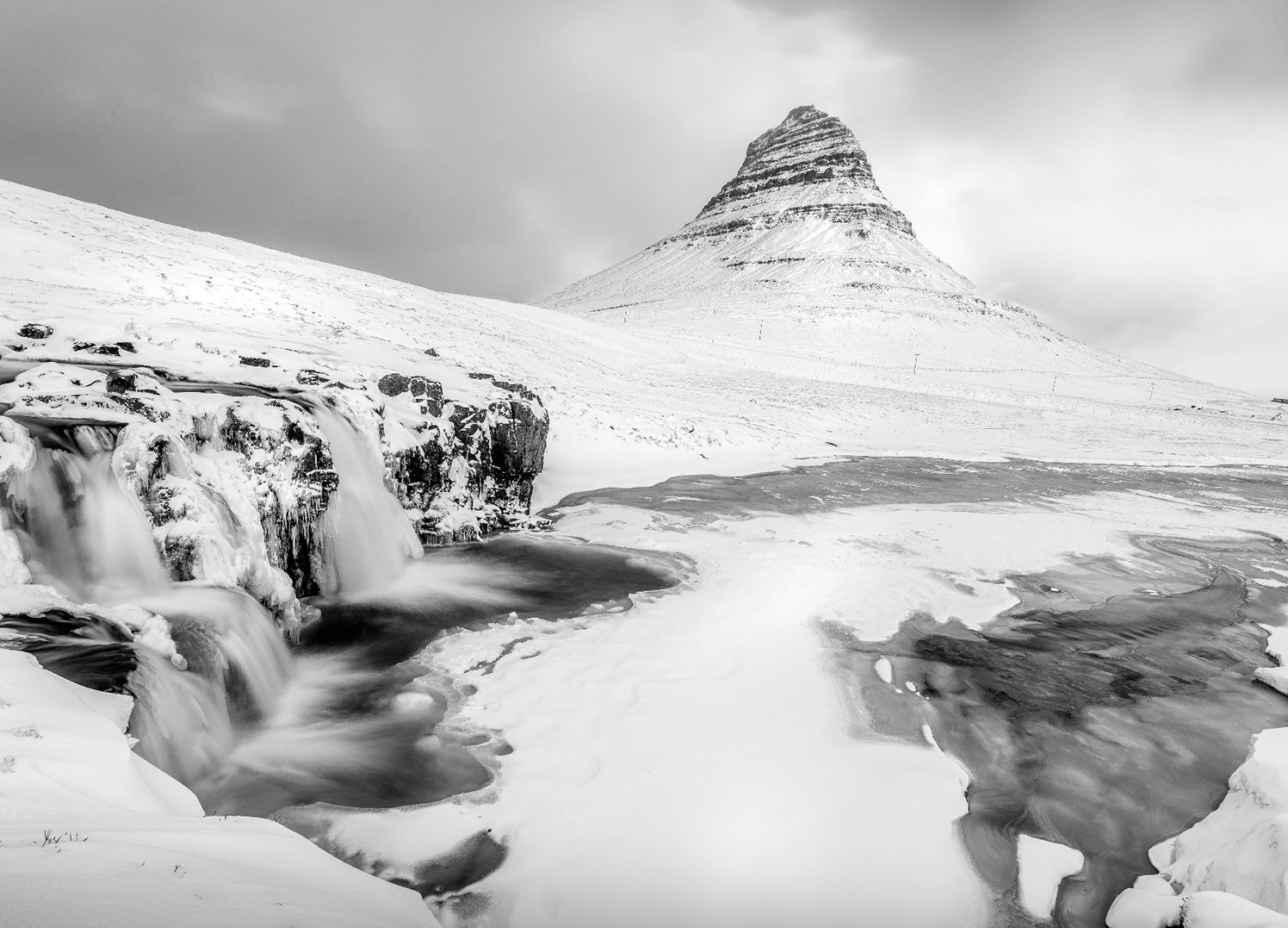 Ljuddämpande tavla - Snowy Top