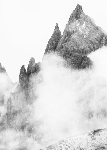 Ljuddämpande tavla - Hazy Peaks