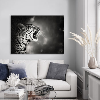 Ljuddämpande tavla - Hunting - Leopard