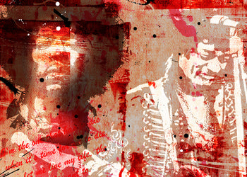 Ljuddämpande tavla - Jimi Hendrix