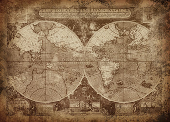 Ljuddämpande tavla - The world map - Tavla av världskartan
