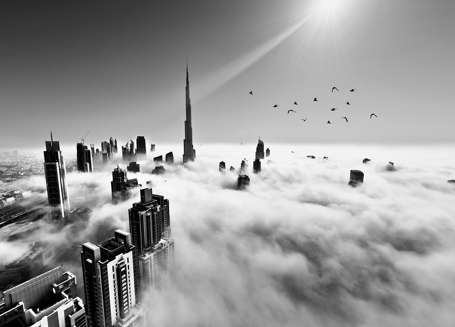 Ljuddämpande tavla - Stor Dubai
