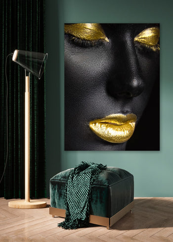 Ljuddämpande tavla - Black & Gold